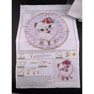 New Dog Embroidery Kit - Pomeranian - No. 815
